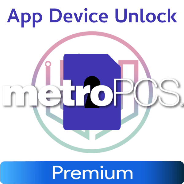 MetroPCS app device unlock logo with Premium label.